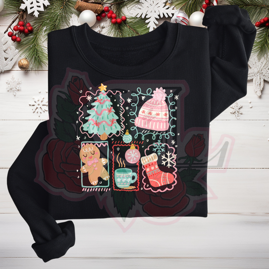 Christmas Doodles Hoodie/Crewneck