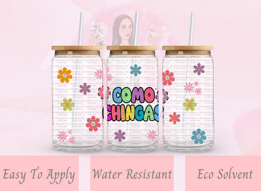 Como Chingas Glass Wrap