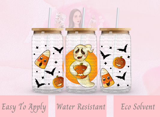 Cute Ghostie Glass Wrap