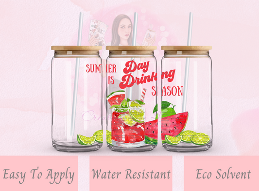 Day Drinking Season Glass Wrap