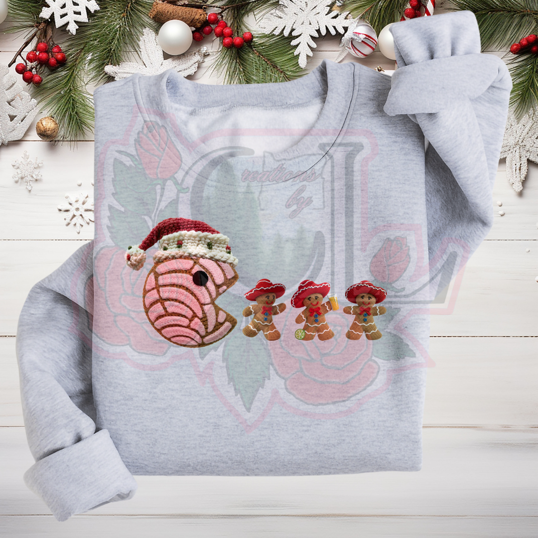 Faux Yarn Concha Pacman Hoodie/Crewneck