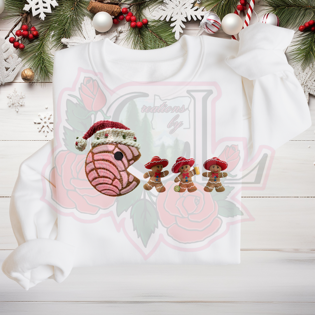 Faux Yarn Concha Pacman Hoodie/Crewneck