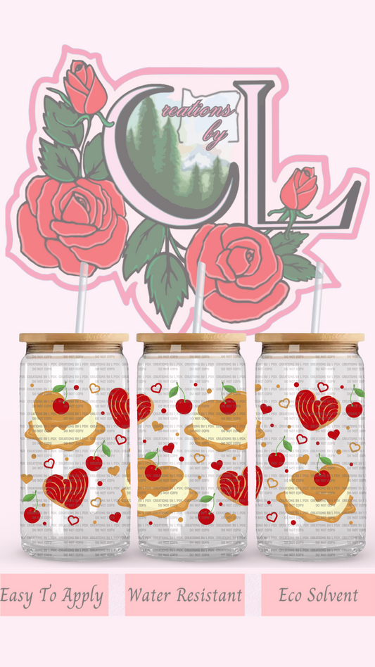 Flan Cakes Glass Wrap