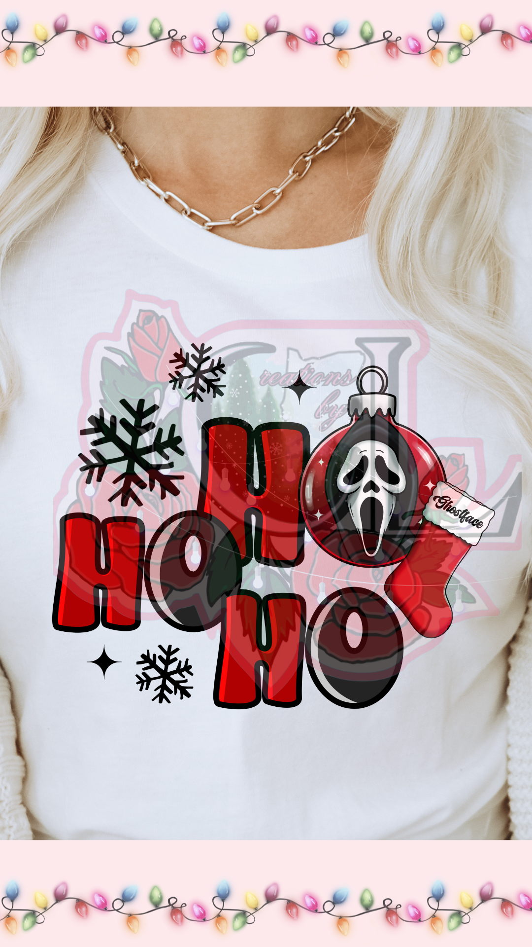 Ghost Face Christmas HTV