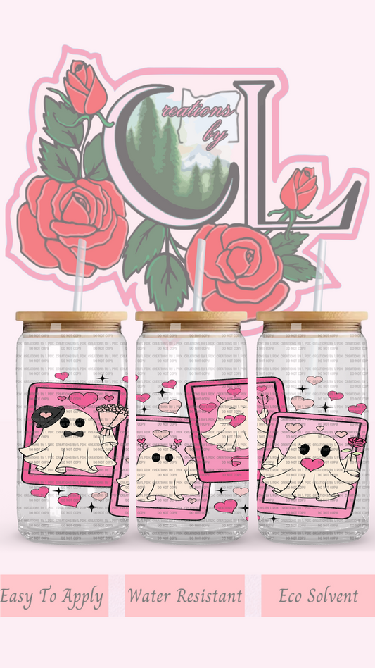 Ghosty Cards Pink Glass Wrap