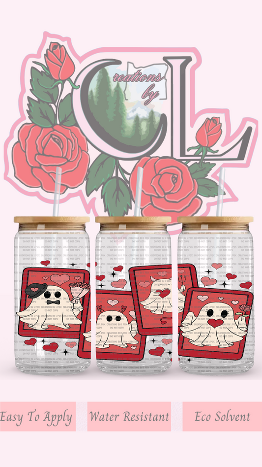 Ghosty Cards Red Glass Wrap