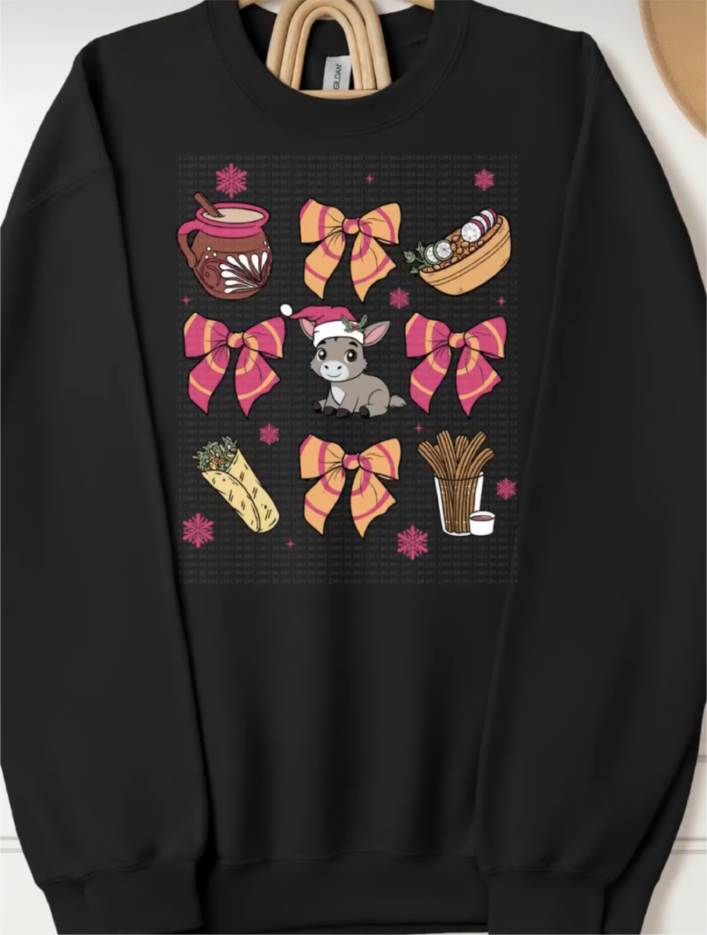 Mexican Christmas Coquette Hoodie/Crewneck
