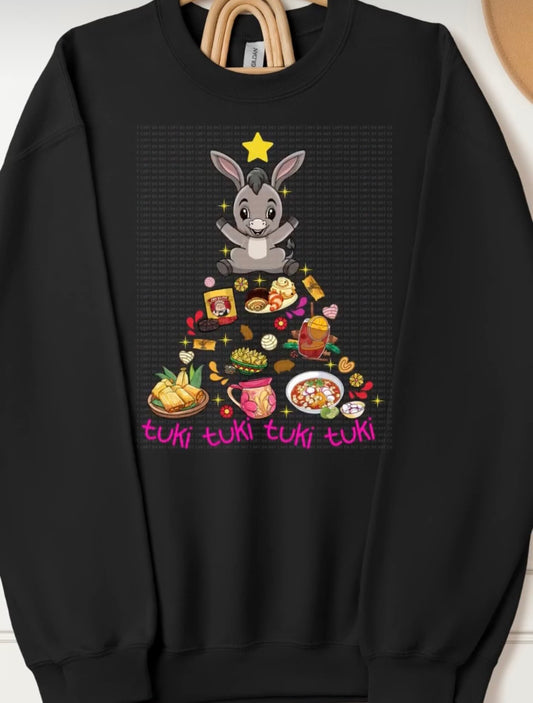 Mexican Christmas Tuki Tuki Tuki Tree Hoodie/Crewneck