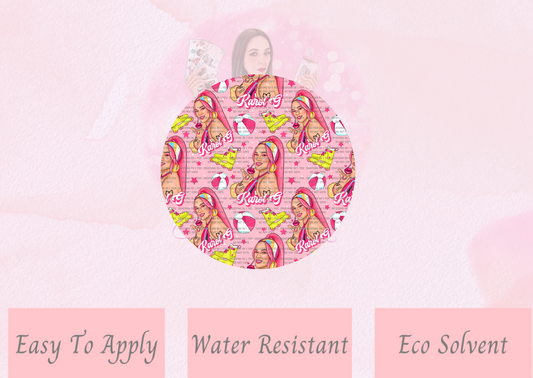 Karol Doll Pink Lid Wrap