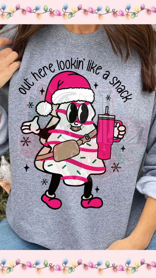 Looking Like A Snack Tree Pink HTV