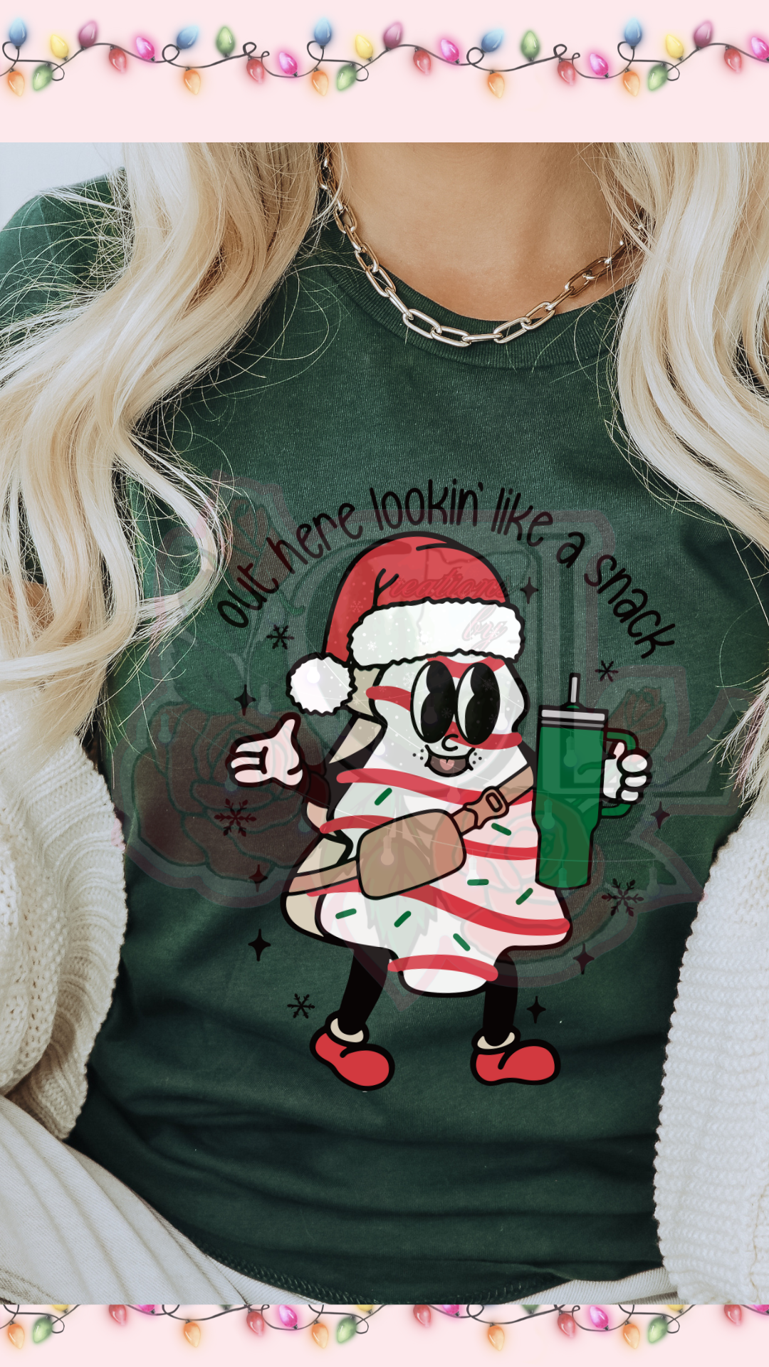 Looking Like A Snack Tree Red HTV