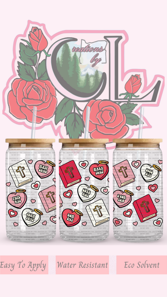 Love Like Jesus Glass Wrap