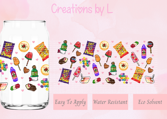 Mexican Candies Glass Wrap