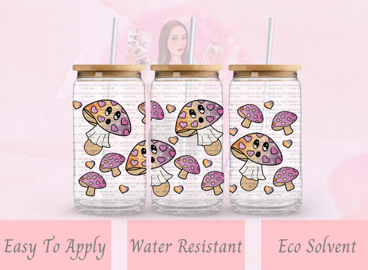 Ghosty Mushroom Glass Wrap