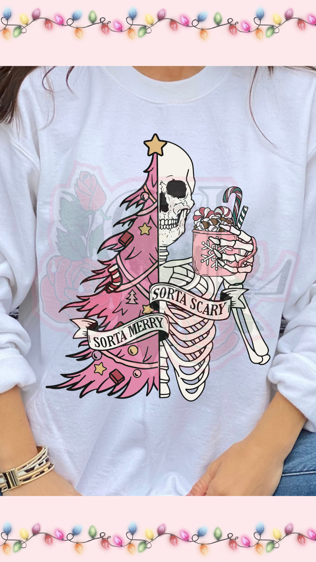 Sorta Scary Sorta Merry Pink HTV