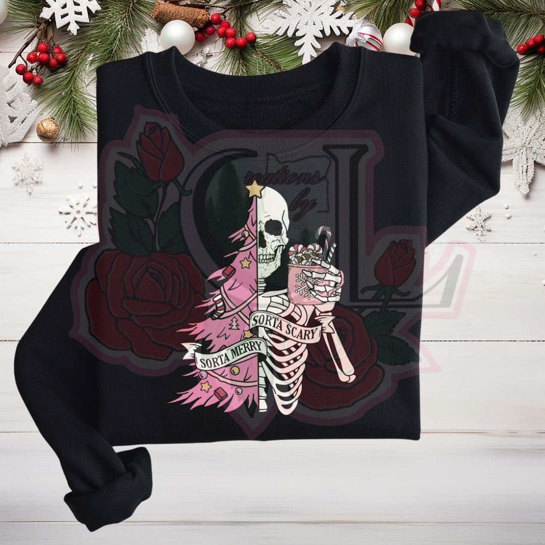 Sorta Merry, Sorta Scary Hoodie/Crewneck
