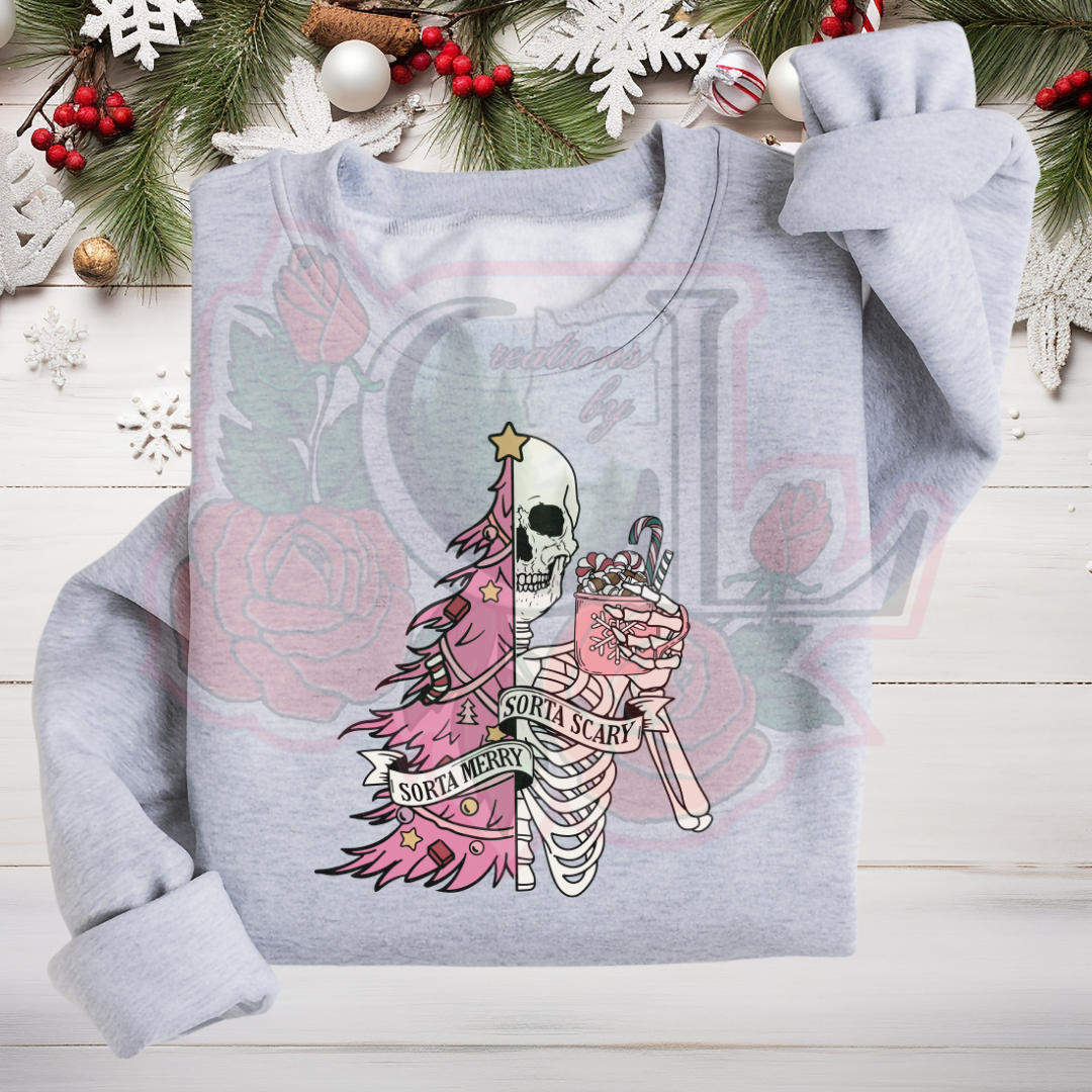 Sorta Merry, Sorta Scary Hoodie/Crewneck