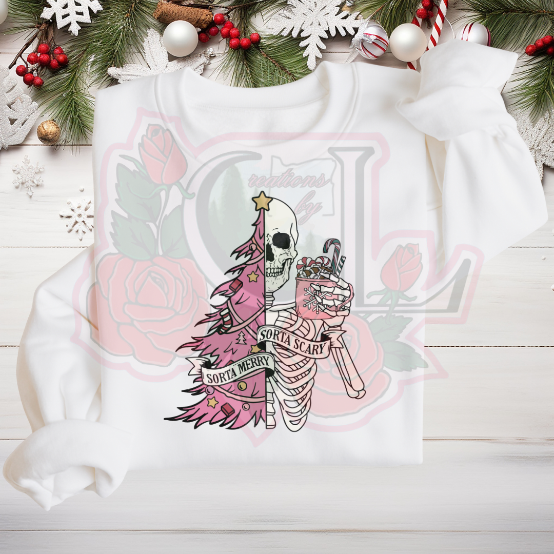 Sorta Merry, Sorta Scary Hoodie/Crewneck