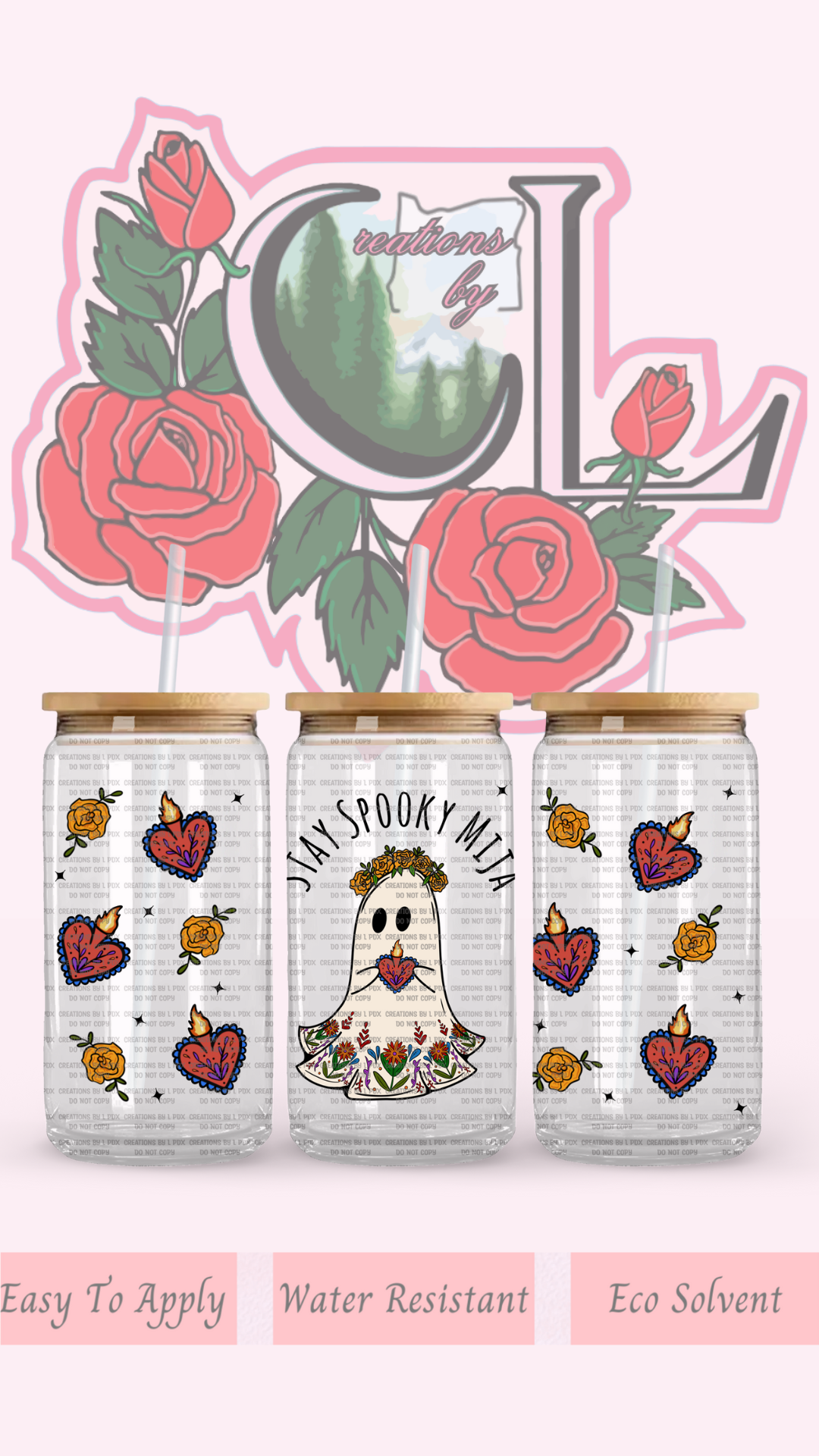 Stay Spooky Mija Glass Wrap