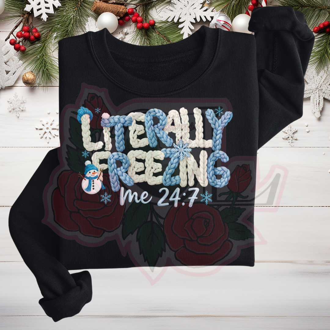 Yarn Literally Freezing Hoodie/Crewneck