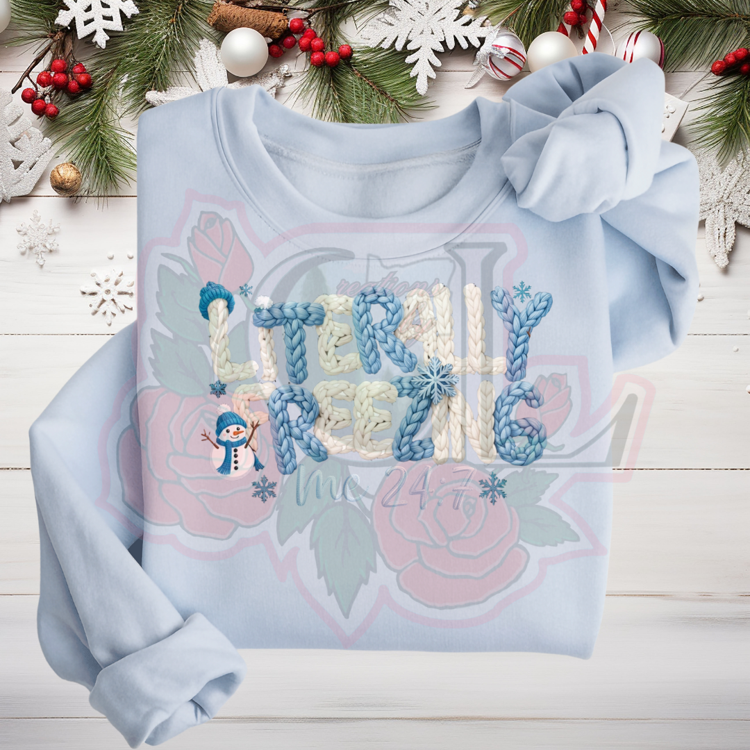 Yarn Literally Freezing Hoodie/Crewneck