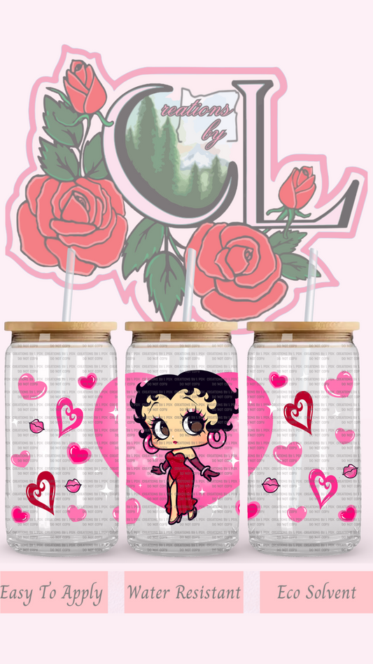 Betty Heart Glass Wrap