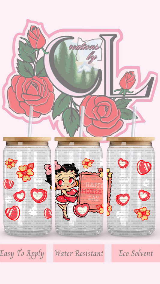 Betty Mothers Day Glass Wrap