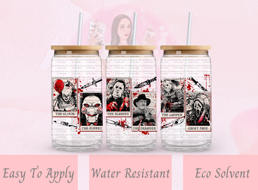 Bloody Horror Tarot Glass Wrap