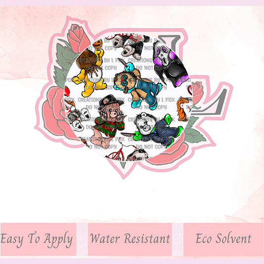 Scare Bear Gang White Lid Wrap