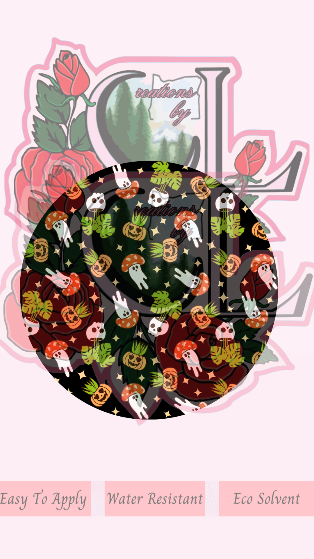 Spooky Plants Lid Wrap