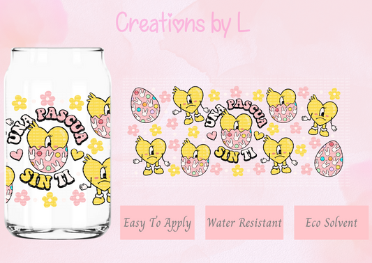 Una Pascua Sin Ti Glass Wrap