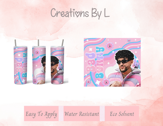 Benito Pastel Hearts & Rainbow Tumbler Wrap