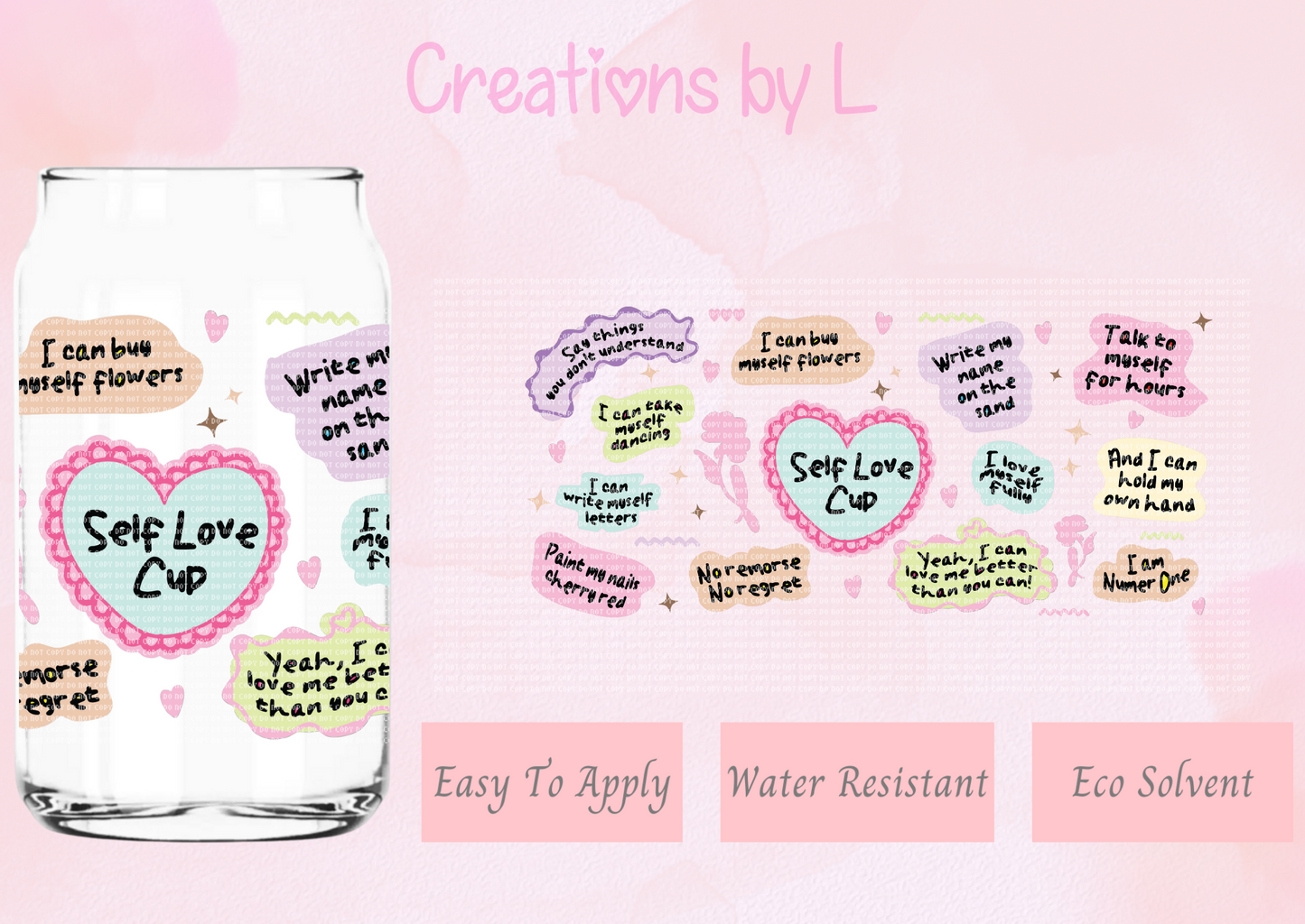 Self Love Glass Wrap