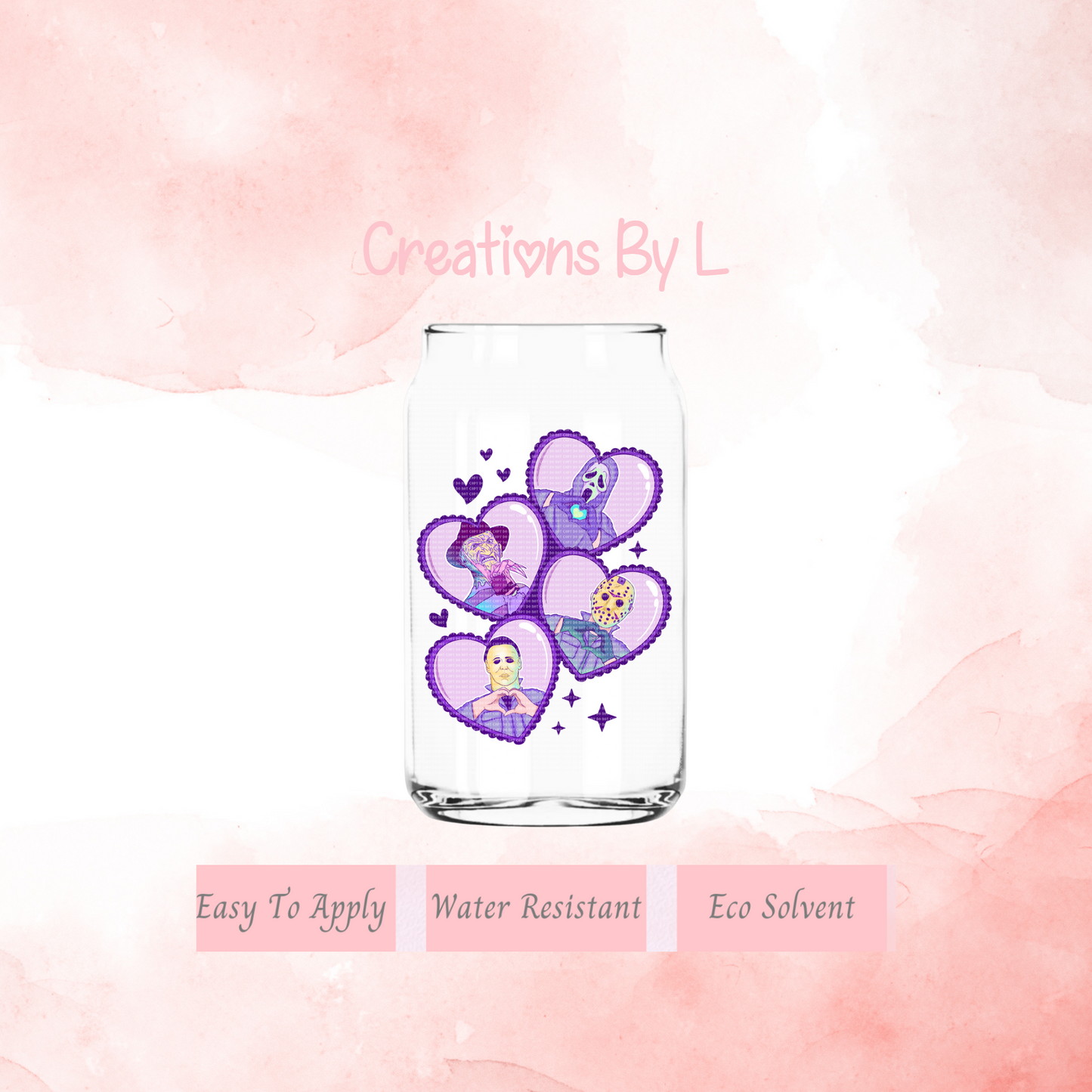 Horror Hearts Decal
