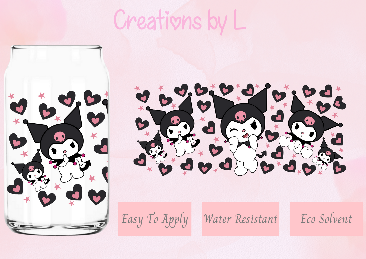 Devil Kitty Glass Wrap