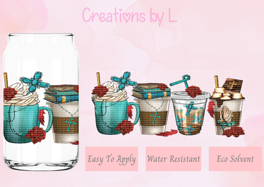 Faith Coffee Glass Wrap