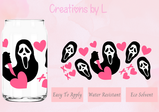 Ghost Face XoXo Glass Wrap