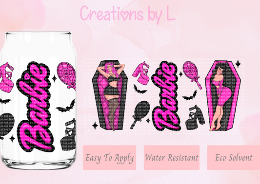 Goth Doll Glass Wrap