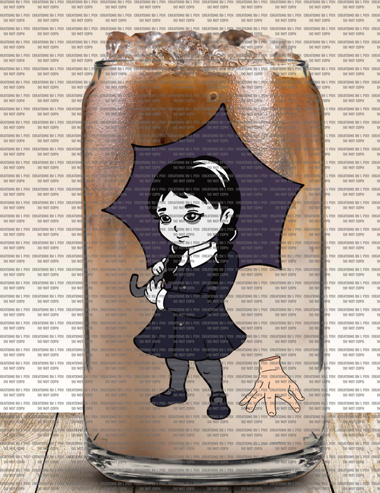Goth Girl Chibi Decal