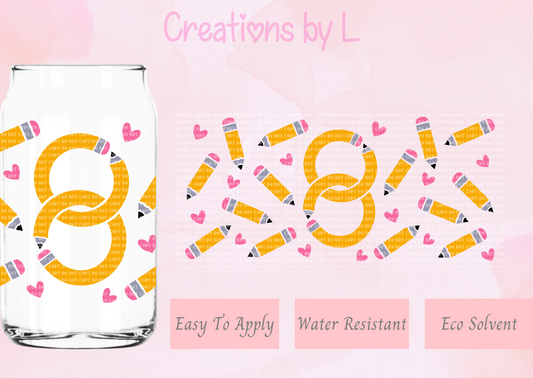 Infinity Pencils Glass Wrap