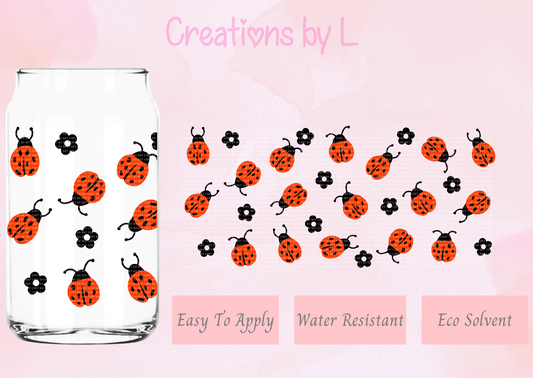 Ladybug Glass Wrap