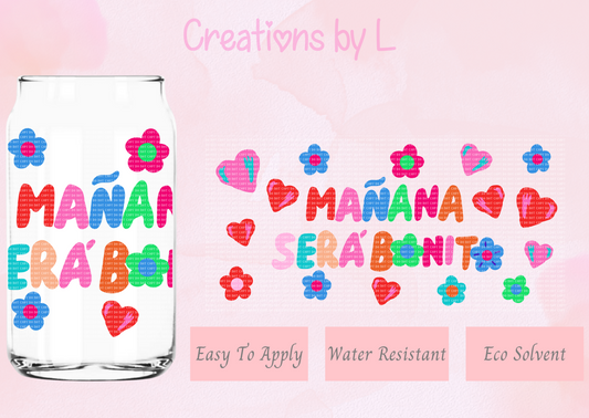 MSB Flowers Glass Wrap