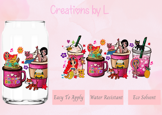 MSB Stickers Coffee Glass Wrap