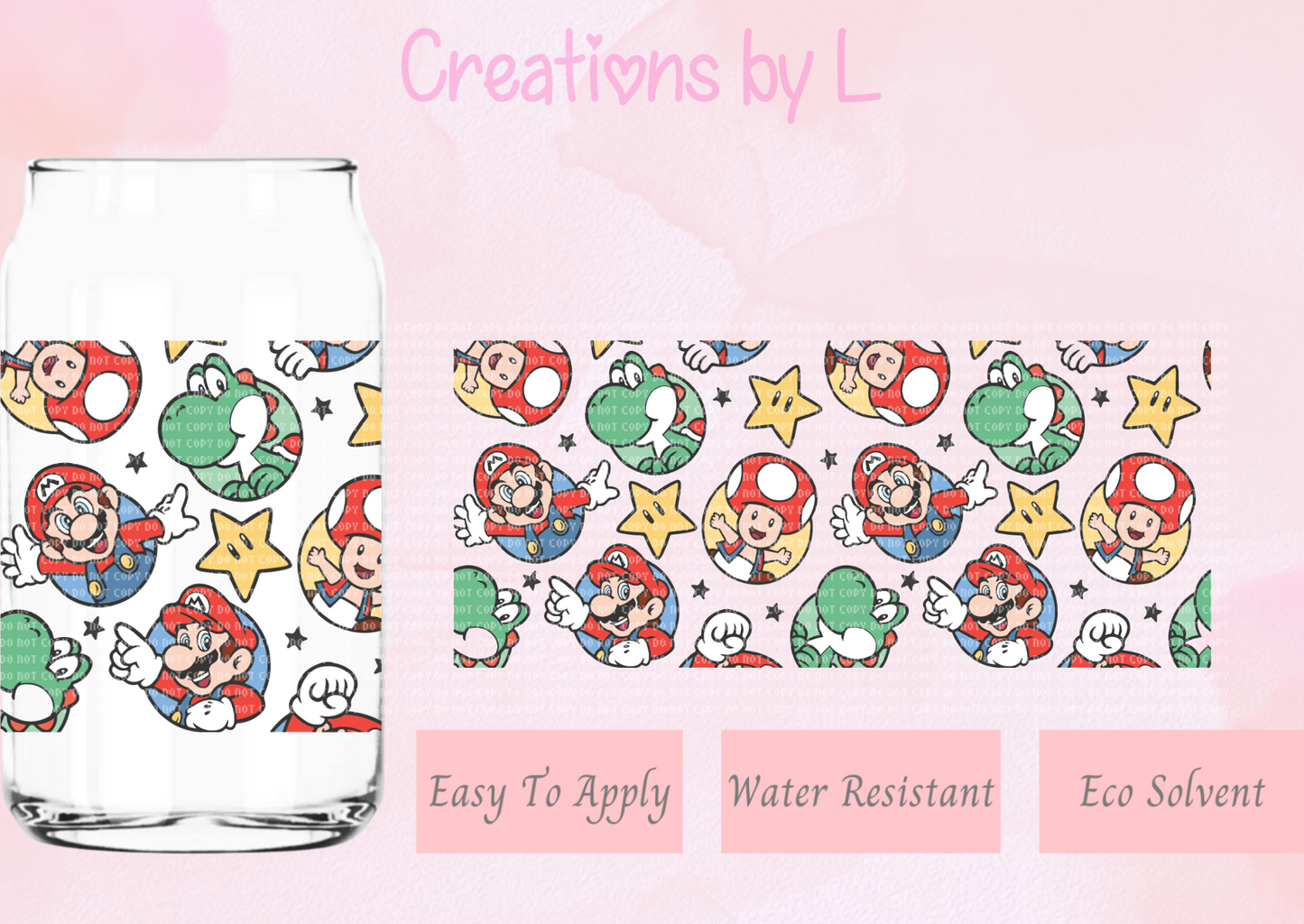 Mario & Friends Glass Wrap