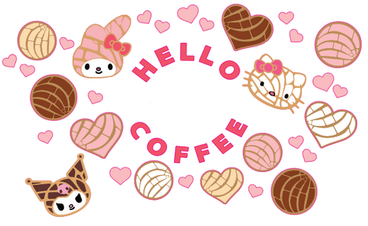 Hello Coffee Cold Cup Wrap
