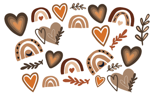 Boho Hearts Cold Cup Wrap