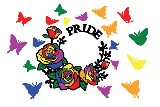 Pride Butterflies Cold Cup Wrap