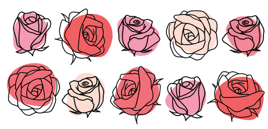 Roses Glass Glass Wrap