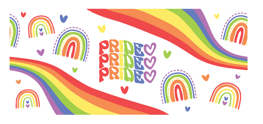 Pride Rainbow Glass Wrap