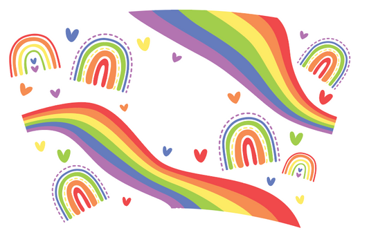 Pride Rainbow Cold Cup Wrap